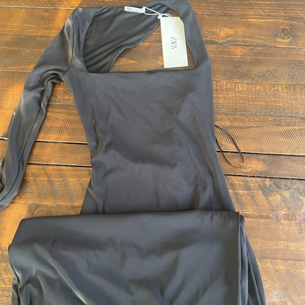 black one shoulder dress zara Black One Shoulder Dress Zara